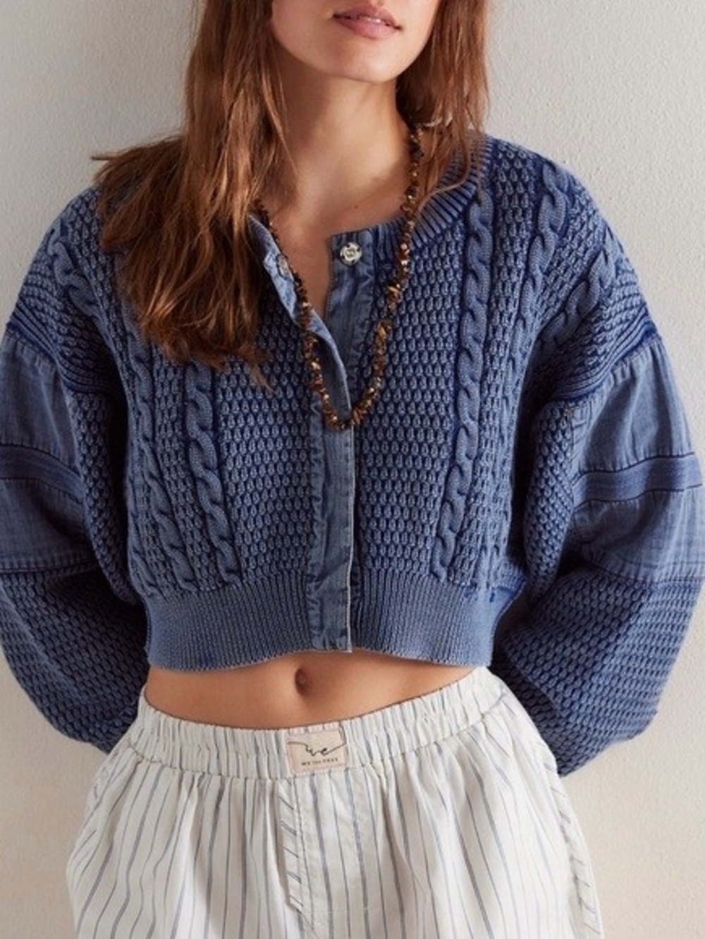 Free People We The Free Heritage Cardi - Picture 2 of 8